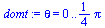 theta = 0 .. `+`(`*`(`/`(1, 4), `*`(Pi)))